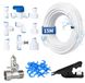 Tuyau d'eau pour réfrigérateur - 15 m - 1/4 pouce - Kit avec vannes d'arrêt et raccord en T