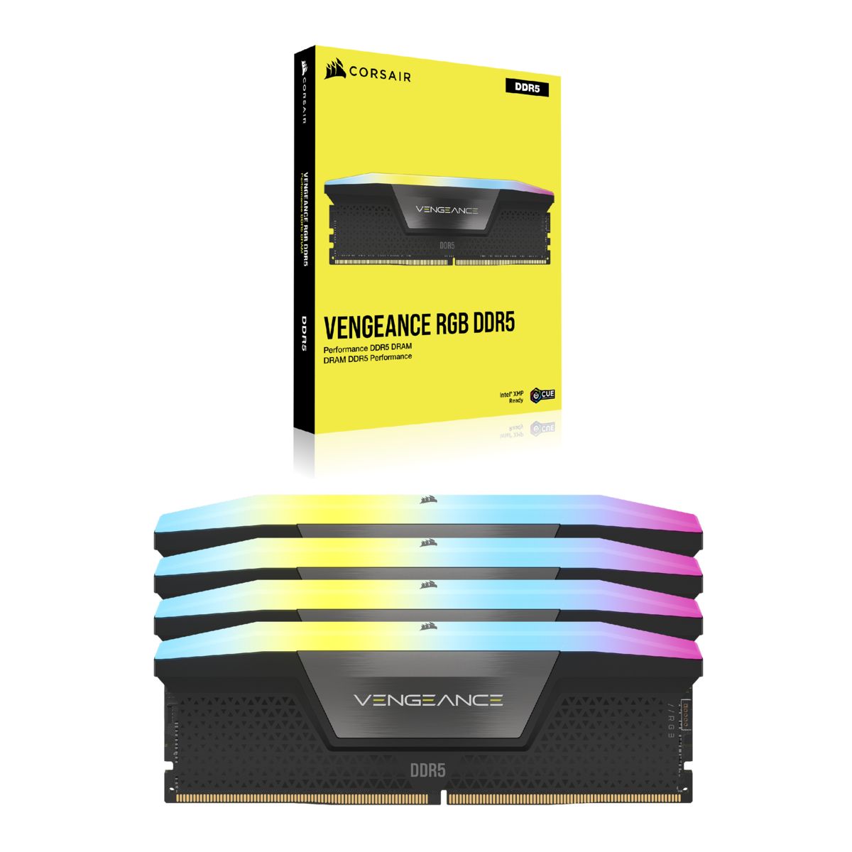 Corsair Vengeance RGB DDR5 192GB (4x48GB) 5200MHz C38 - CMH192GX5M4B5200C38