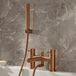 Hudson Reed Otto mitigeur de bain 2 trous avec douchette moderne - cuivre satiné