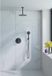 FortiFura Calvi inbouw regendoucheset – Ø25 cm hoofddouche – 20 cm plafondbuis – 3-standen ronde handdouche – zwart mat