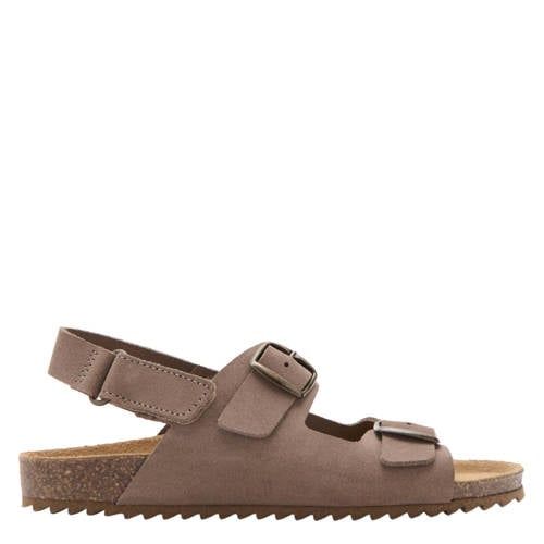 Mango Kids leren sandalen bruin