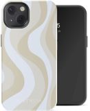 Selencia Hoesje - Geschikt voor Apple iPhone 13 - Backcover geschikt voor MagSafe - Desert Waves Beige