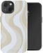 Selencia Hoesje - Geschikt voor Apple iPhone 13 - Backcover geschikt voor MagSafe - Desert Waves Beige
