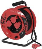 Professionele Emos Kabelhaspel H05 IP44 3x1,5qmm - 25 meter - 4 stopcontacten