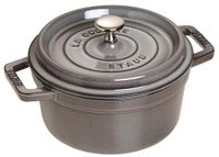 STAUB Gusseisen Bräter/Cocotte, Rund 20 cm, 2,24 L, Graphitgrau