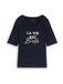 TOM TAILOR Shirt camel / navy / wit