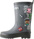 Next Regenlaarzen 'Minecraft' grijs / lichtgrijs / rosa / rood