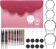 KnitPro Dreamz Deluxe verwisselbare rondbreinaaldset 4" (10cm) | 9 maten (3 mm tot 8 mm)