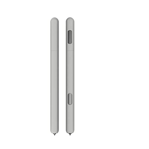 N.B. Stylus Pen Cover Case Compatibel voor Samsung Galaxy-Tab S6 S7 Siliconen Beschermhoes voor Stylus Pen Soft S Pen Grip Stylus Pen Case Houder Tablet Business Stylus Potlood Cover Case (grijs S6)