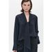 ZENGGI Chemise Bow Noir Taille : XS