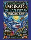 Stained Ocean Titans Stained Glass Mosaic