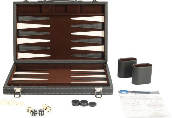 Buffalo Backgammon - 38 x 24 cm - Zwart - Eerste editie