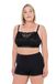 Ulla Popken - Dames - Bralette zachte cups kant zonder beugel - Zwart - Maat 110D