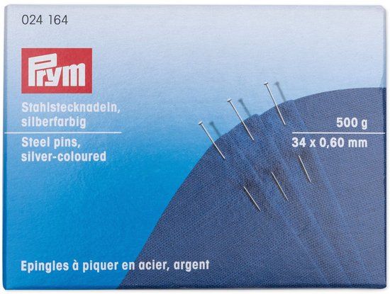 Prym Spelden staal 0,60 x 34 mm zilverkleurig