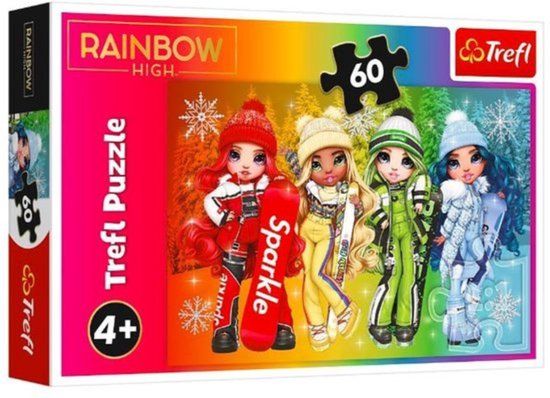 Trefl Rainbow High Serie - Puzzel - Radosne Lalki - 60 Stukken