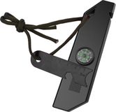 Jumada's - 6-in-1 Survival Tool: Multitool met Vuursteen, Strijker, Magnesium Stick en meer - Ideaal voor Vaderdag - Inclusief Kompas, Noodfluit en Opbergvakje - Onmisbaar in elke Survival Kit en Noodpakket - Met Flessenopener en Opmeetstuk