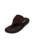 Marc O'Polo Teenslipper 'Stina' donkerbruin