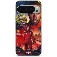 Google Pixel 9 Pro XL Hoesje Lewis Hamilton Scuderia Ferrari F1 Officieel Maniacase