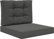 vidaXL Coussin de banc d'extérieur Polyester Anthracite 60 x 60 cm