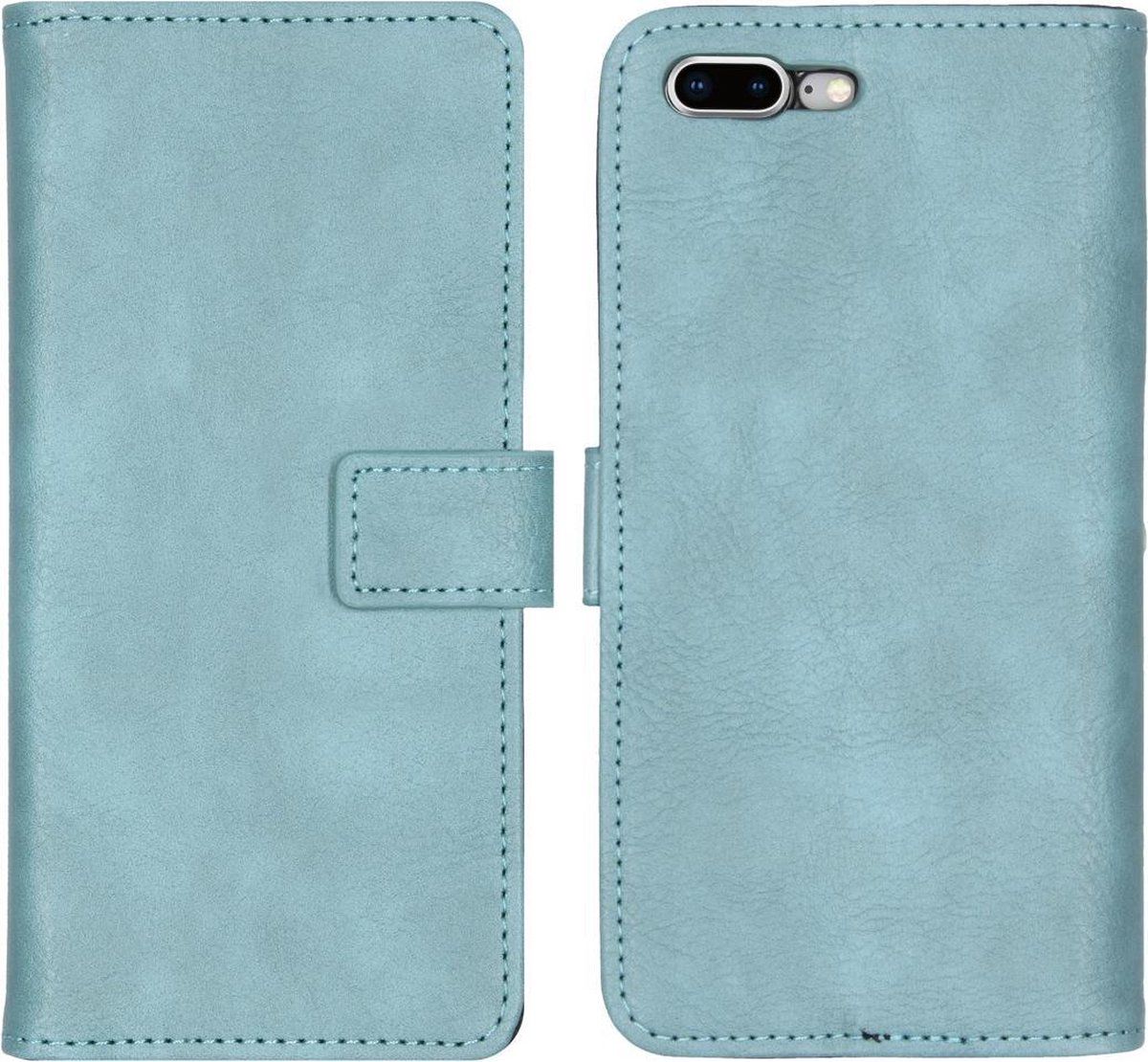 imoshion Luxe Booktype iPhone 8 Plus / 7 Plus hoesje - Lichtblauw - Kunstleer