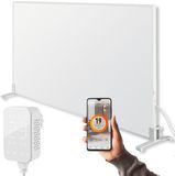Vultec Infrarood Verwarmingspaneel P800T - 800 Watt met Wifi thermostaat - Elektrische verwarming - Vrijstaand - verplaatsbaar - plafond - Wit
