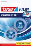 tesafilm tesa 57766-00000-14 tesafilm Crystal Clear Transparant (l x b) 10 m x 15 mm 2 stuks