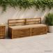 vidaXL - 1-delig - Bankkussen - VUGHT - 100% - Polyester - Zand - 180 - x - 40 - x - 5 - cm