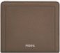 FOSSIL Portefeuille en cuir Logan RFID Small Bifold Smoke Marron