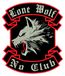 Lone Wolf, écusson pour clubs de moto, 10 cm, à thermocoller ou à coudre