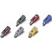 Merkloos / Sans marque Modelspoor 2.6 mm 100 stuk(s) Met dwarsgat Rood