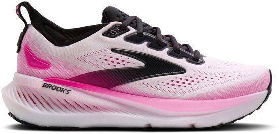 Brooks Glycerin 23 Hardloopschoenen Dames - Wit/Roze/Zwart - Maat 40