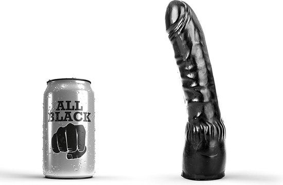 All Black Realistische Dildo 20 cm Zwart