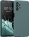 kwmobile hoesje geschikt voor Samsung Galaxy A13 4G - TPU backcover met siliconen coating - Smartphone case in bleu vert