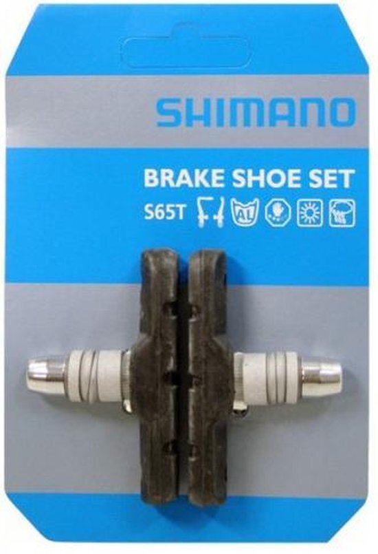 Shimano S65T Remblok & Remschoen voor aluminium velgen grijs