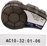 Brady M21-750-414 BradyGrip bedrukbare klittenband voor BMP21-PLUS; BMP21-LAB; BMP21 19,05 mm x 3,048 m zwart op wit
