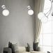 Lampe murale design moderne en verre, chromé, douille E14