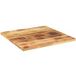 Bois de manguier massif brut plateau de table carré 80x80x1.5 cm
