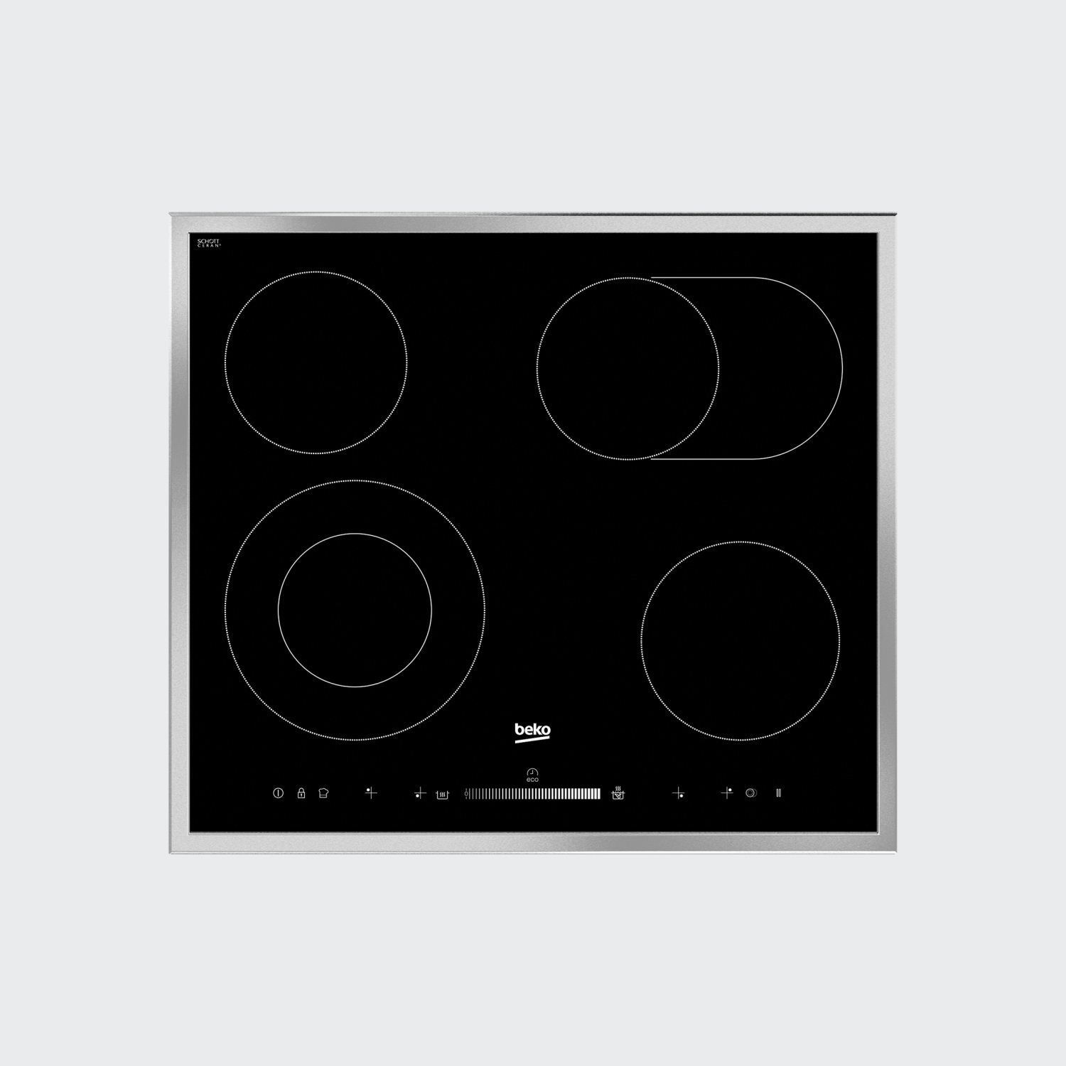 Beko HIC 64503 TX - Ceramic Hob - 4 Zones - Black - Built-in
