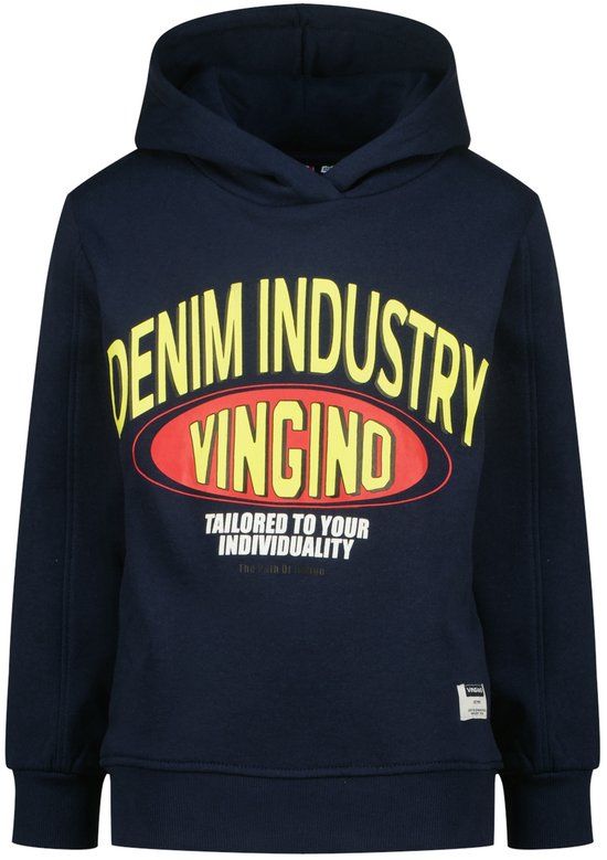 Vingino Noman Jongens Sweater Katoen Dark Blue Maat 128