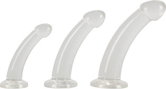 Anal Training Set Crystal Clear - Transparant - 3-delig