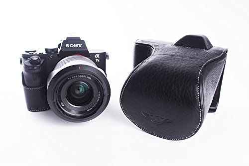 TP Handgemaakte Echt Lederen Full Camera Case Bag Cover Voor Sony A7 II A7R M2 A7S Mark II 28-70mm, FE 55mm/F1.8 En 35mm Lens Zwart Kleur
