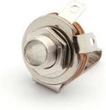 6,35 HQ Products VROUWELIJKE 6.35mm MONO JACK - OPEN CIRCUIT - CHASSISMONTAGE (CA040)