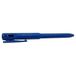 Maya Maya P950 - balpen herkenbaar door metaal en X-spaken, intrekbaar, druktint, met clip, blauwe behuizing