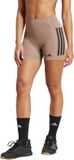Adidas Performance Optimé 3-Stripes 1/4 Korte Legging - Dames - Bruin