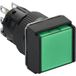 Schneider Electric XB6ECW3B1P Groene verlichte druktoets Ø 16, plat, zonder vergrendeling, 24 V, 1 OC Verlichte druktoets Kunststof 5 stuk(s)