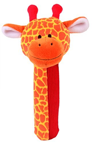 Fiesta Crafts T-2474 - Giraffe Squeakaboo rammelaar