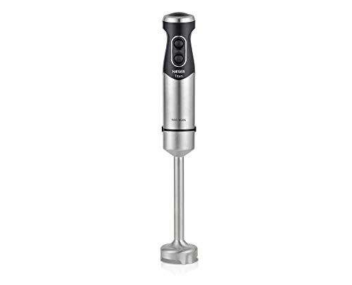 Haeger TITAN handmixer - 1100 W - 2 schakelaars - turbo-functie - roestvrijstalen voet 22 cm - titanium lemmet 5,4 cm