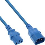 InLine C13 - C14 stroomkabel voor UPS/PDU | 3x 0,75mm | blauw | 1,5 meter