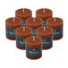 Spaas 8x Rustieke Pillarkaars 70/70 mm 25u, Bordeaux
