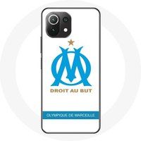 Maniacase Hoesjes voor Xiaomi Mi 11 Lite Olympique de Marseille Logo Achtergrond Wit